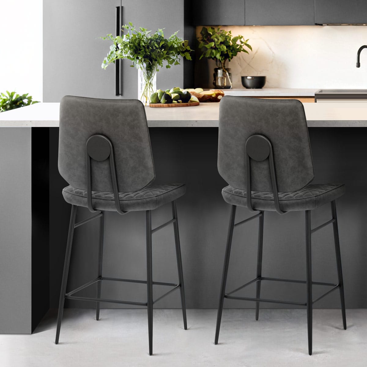 Caprice Bar Stool Antique Grey