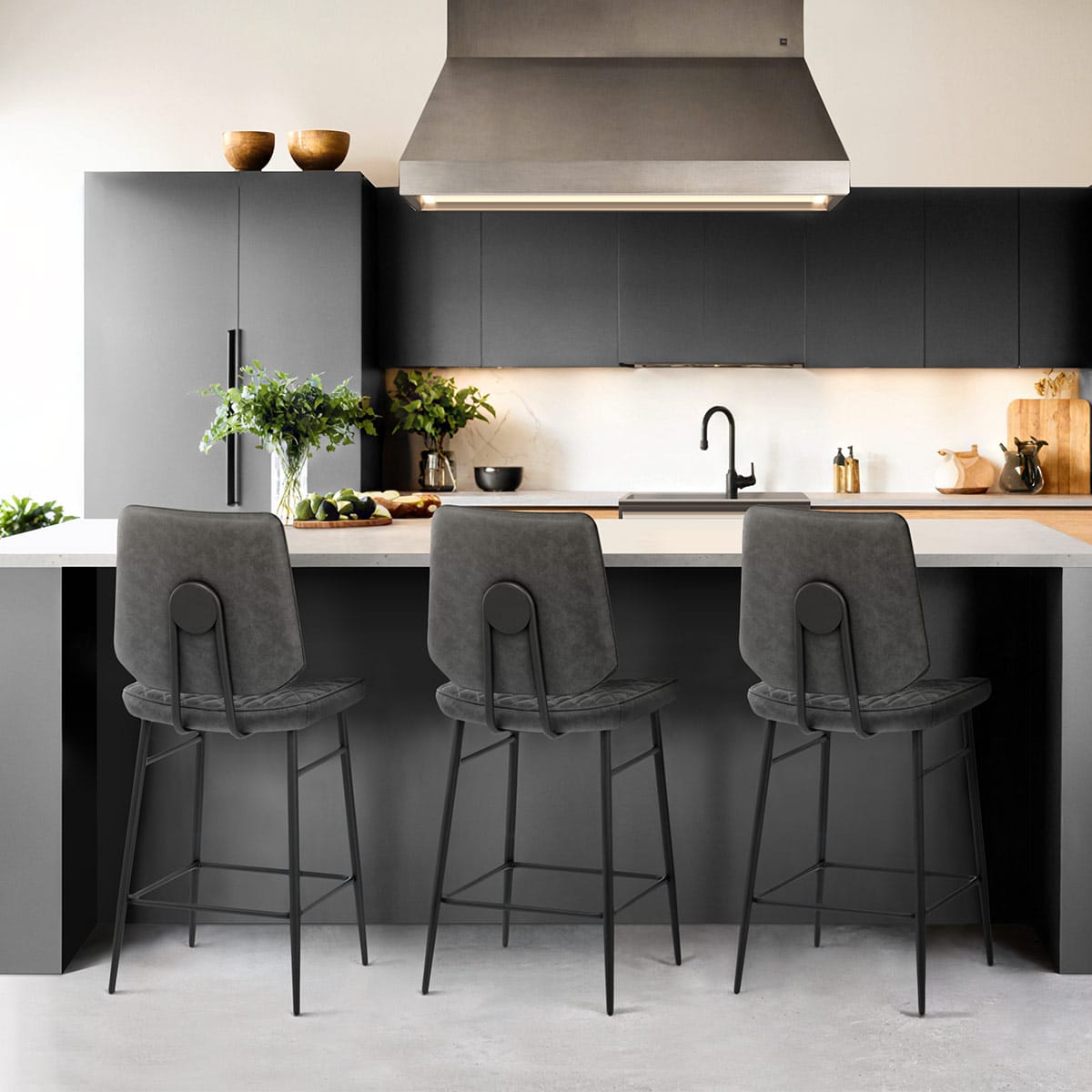 Caprice Bar Stool Antique Grey