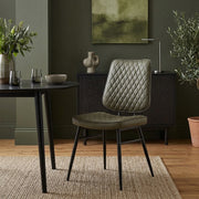Chaise Faux Cuir - Caprice Vert 