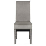 Carlo Grey Oak Chair Grey Velvet
