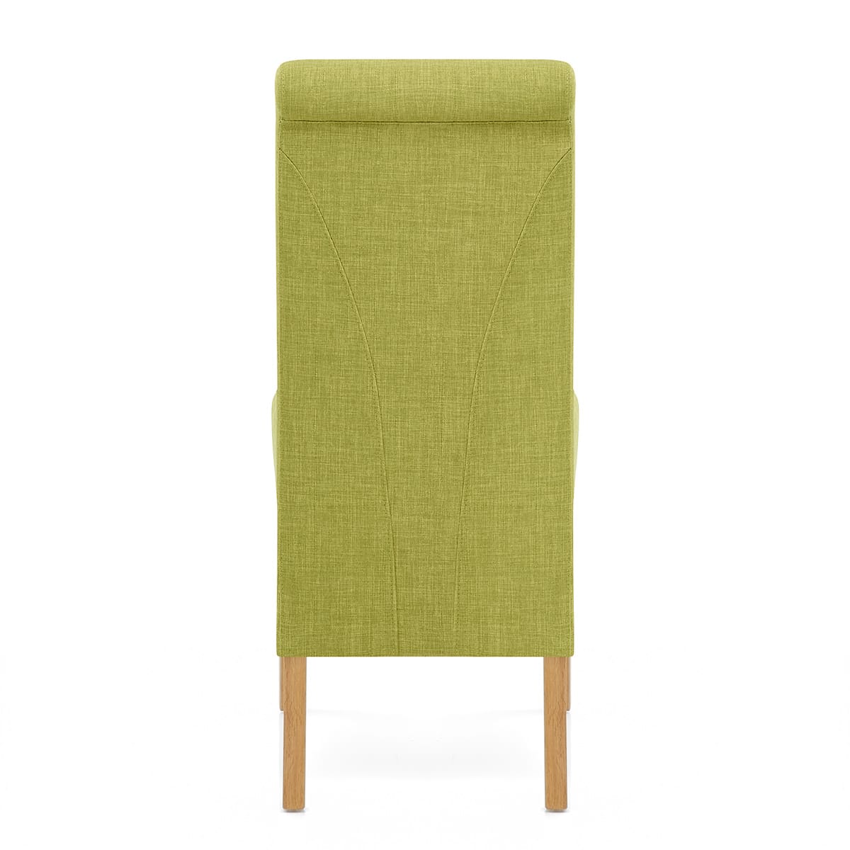 Carlo Oak Chair Green Fabric