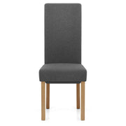 Carolina Dining Chair Charcoal Fabric