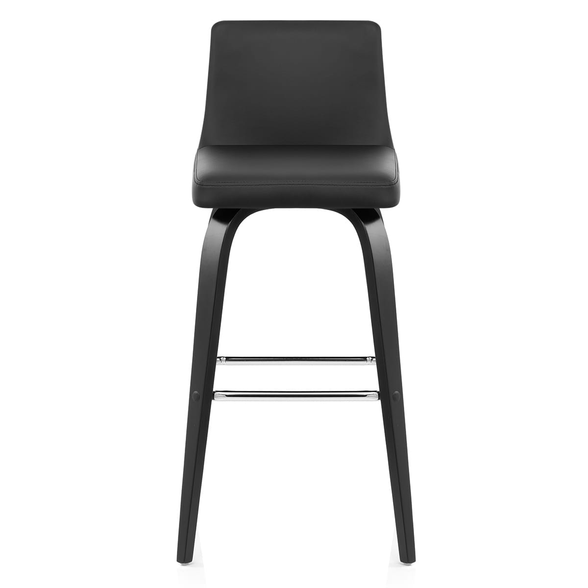Tabouret Simili Cuir - Charlotte Noir 