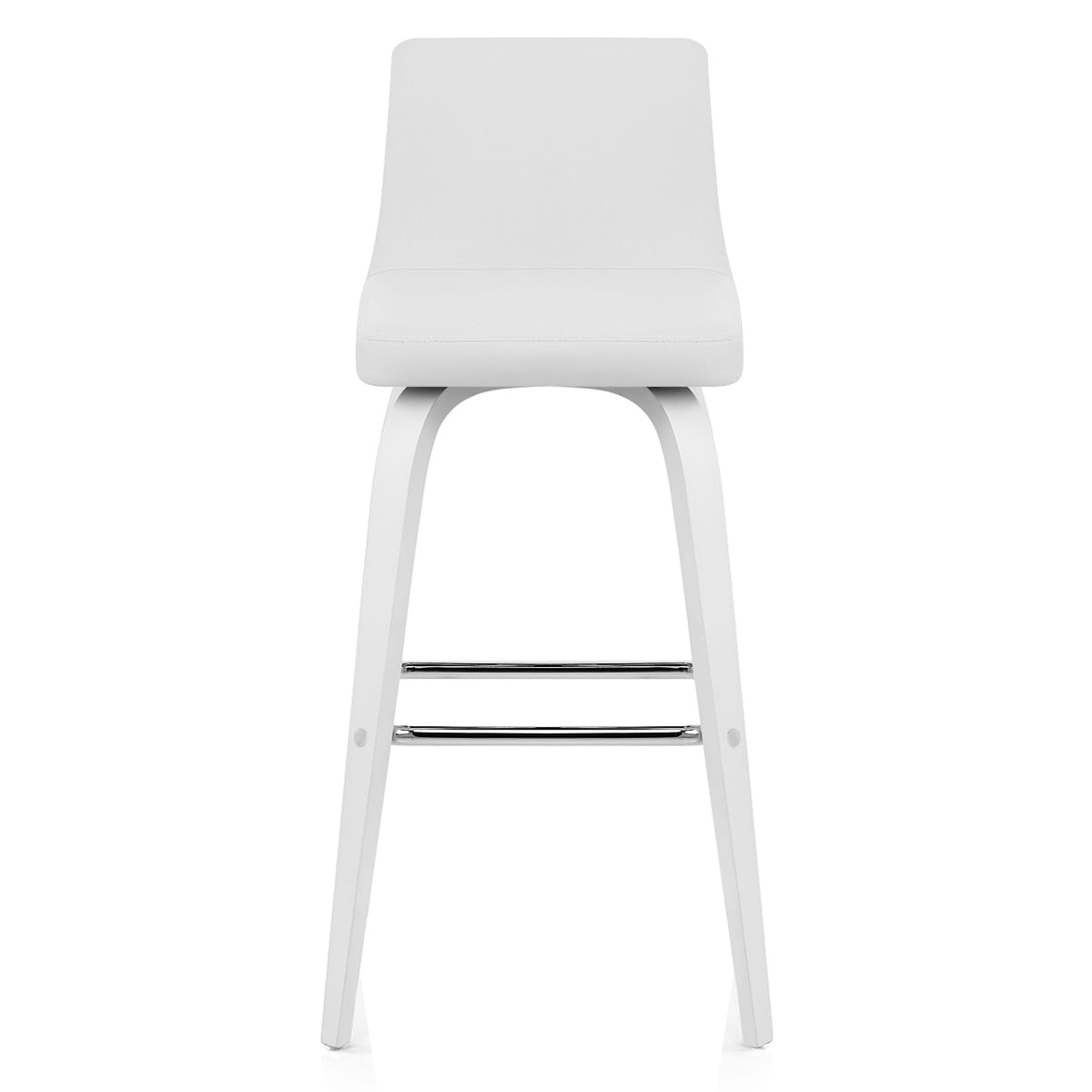 Tabouret Simili Cuir - Charlotte Blanc 