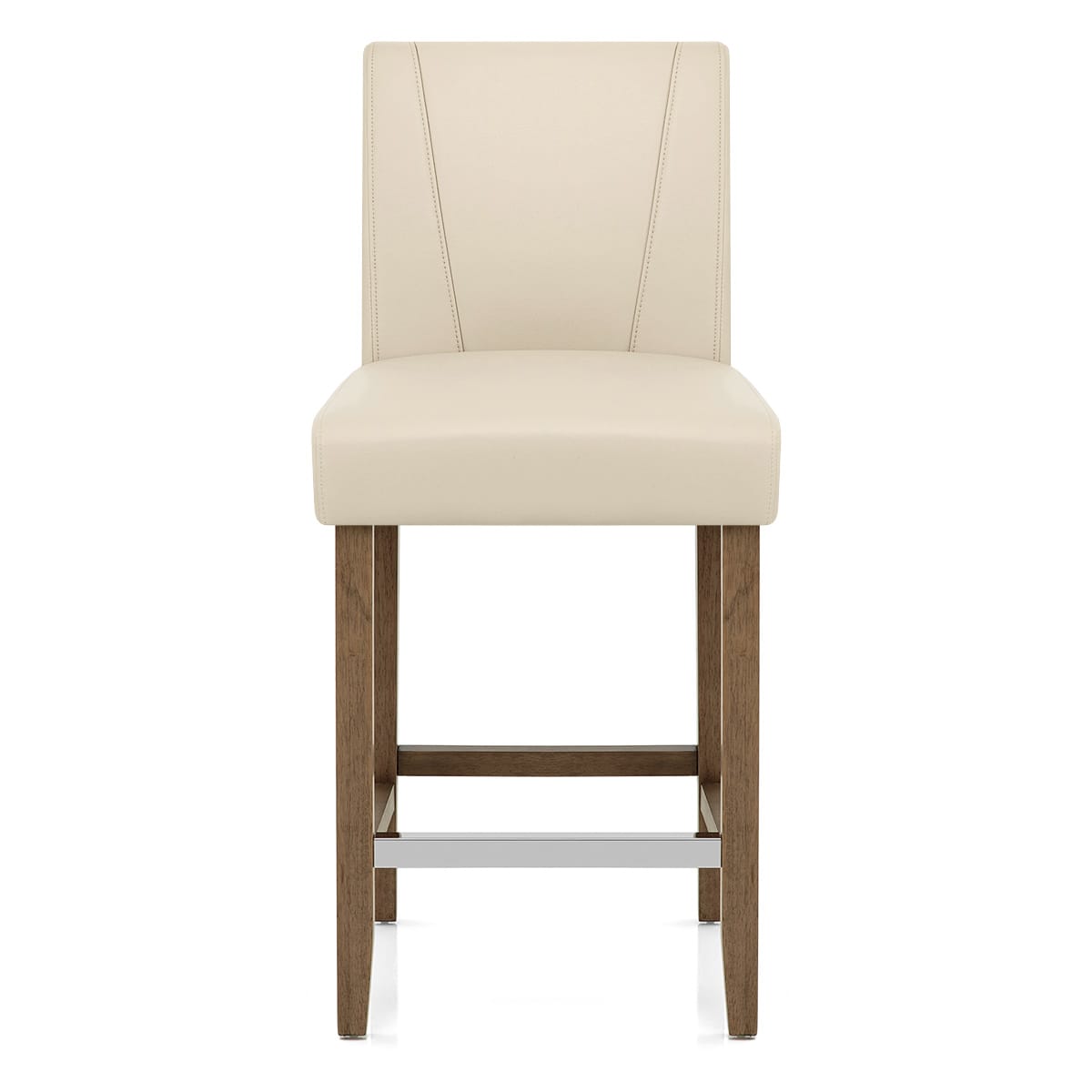 Chartwell Stool Cream Faux Leather