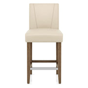 Chartwell Stool Cream Faux Leather