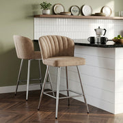 Tabouret Tissu - Chase Crème 