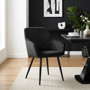 Fauteuil Velours - Chevy Noir 
