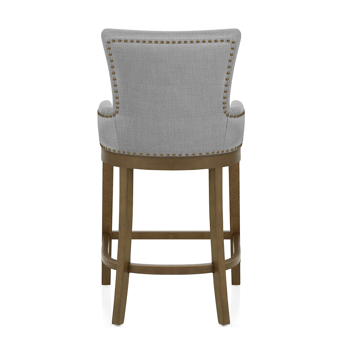 Chaise de Bar Bois Tissu - Chiltern Gris