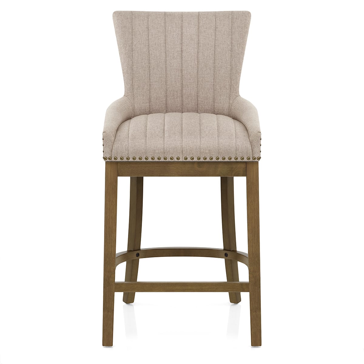 Chaise de Bar Bois Tissu - Chiltern Taupe