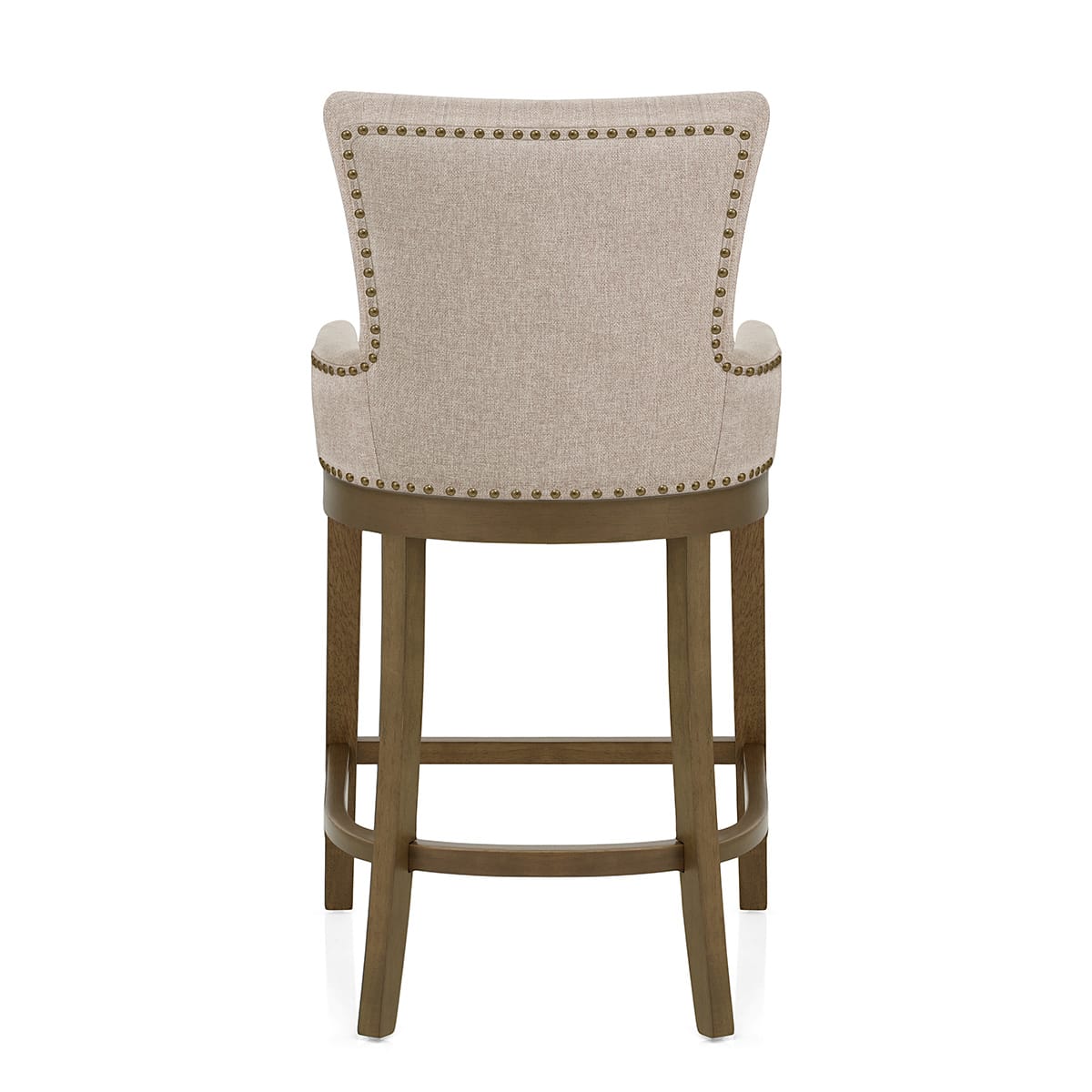 Chaise de Bar Bois Tissu - Chiltern Taupe