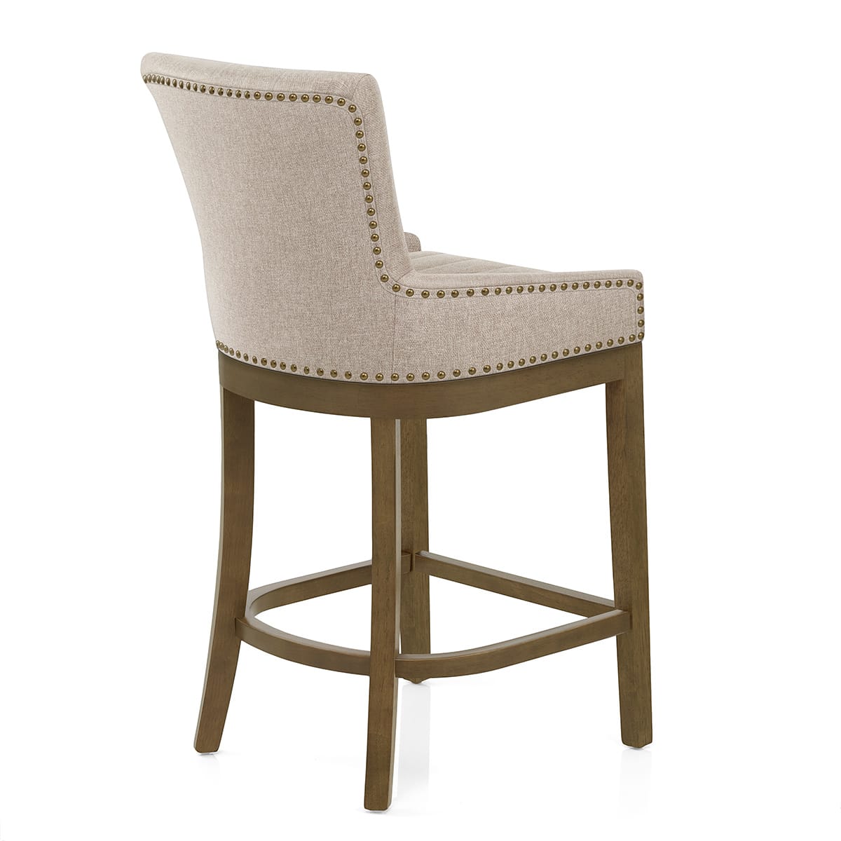 Chaise de Bar Bois Tissu - Chiltern Taupe
