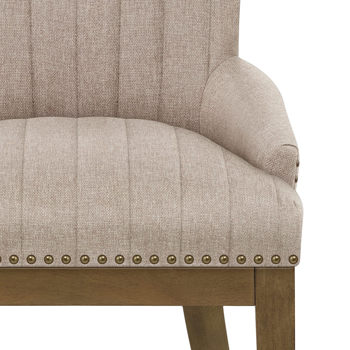Chaise Bois Tissu - Chiltern Taupe