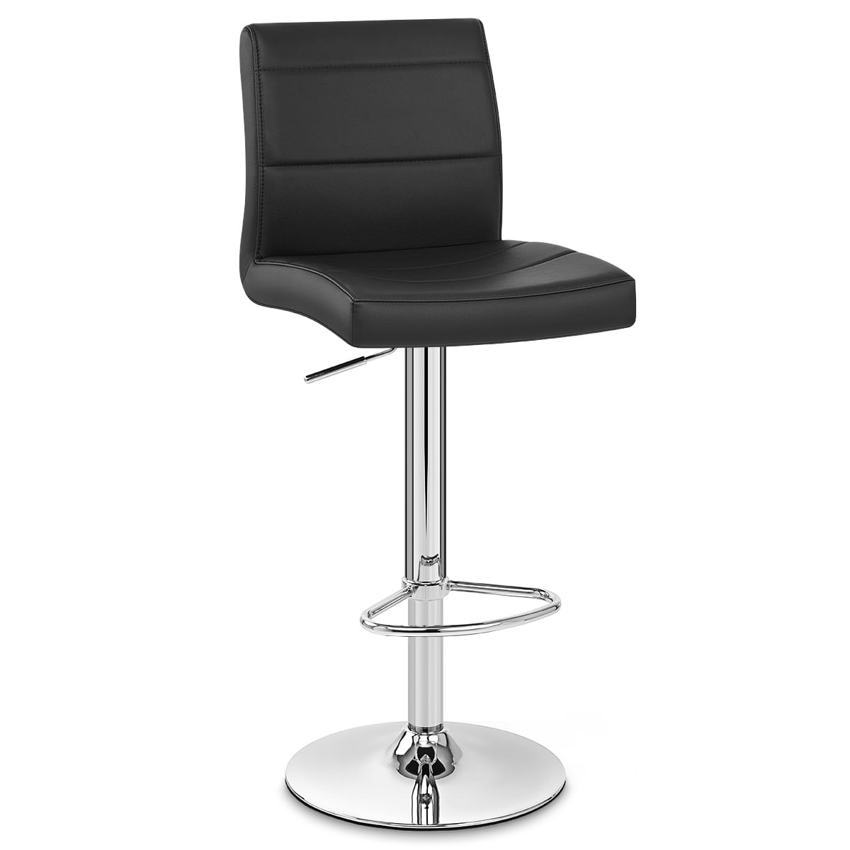 Chrome Breakfast Bar Stool Black