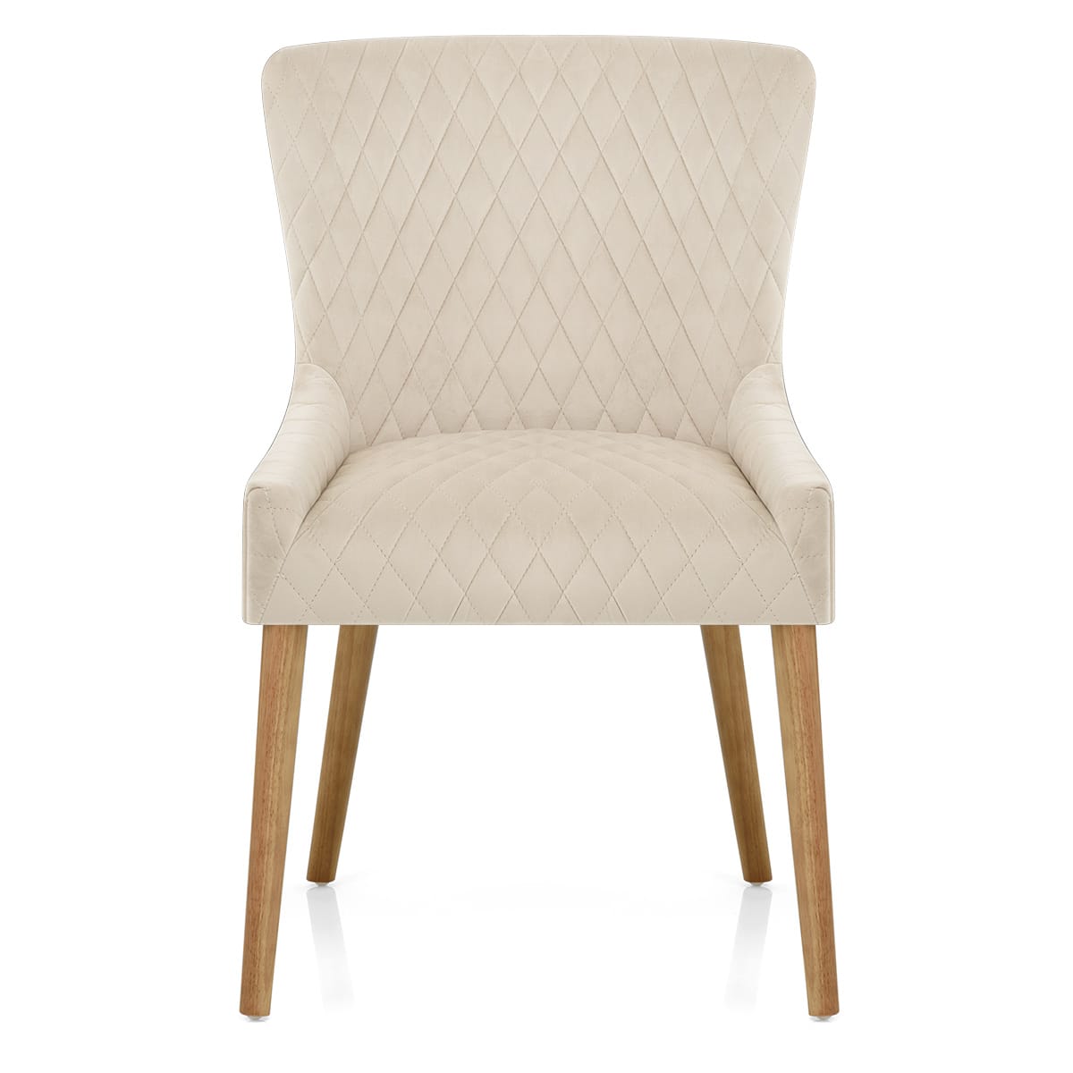 Chaise Bois Velours - City Crème 