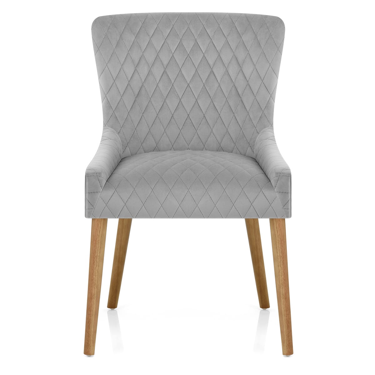 Chaise Bois Velours - City Gris 