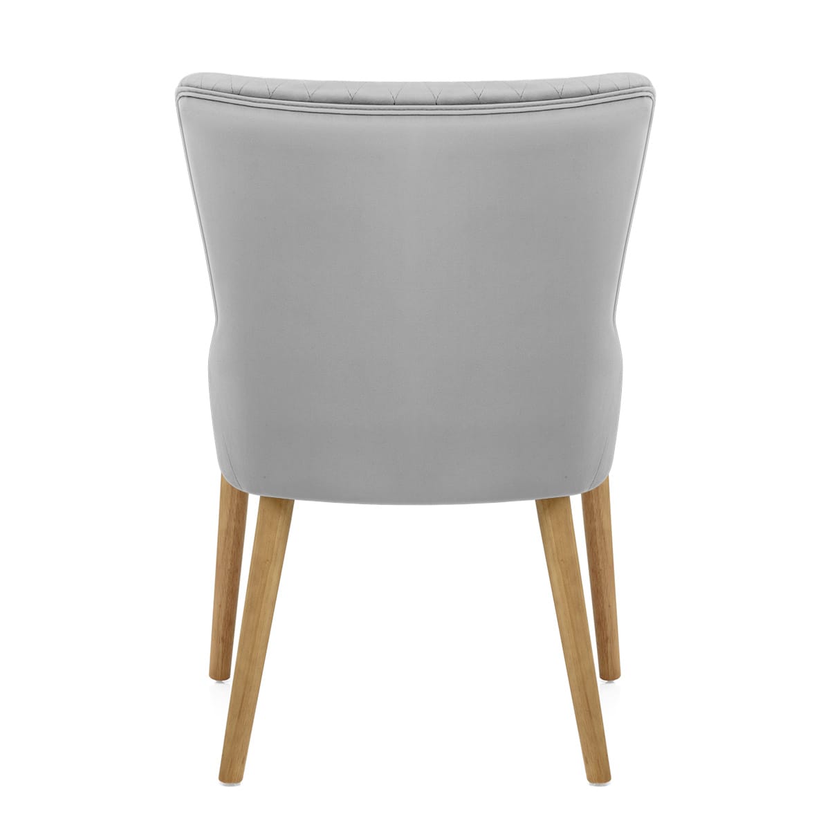 City Oak Chair Grey Velvet