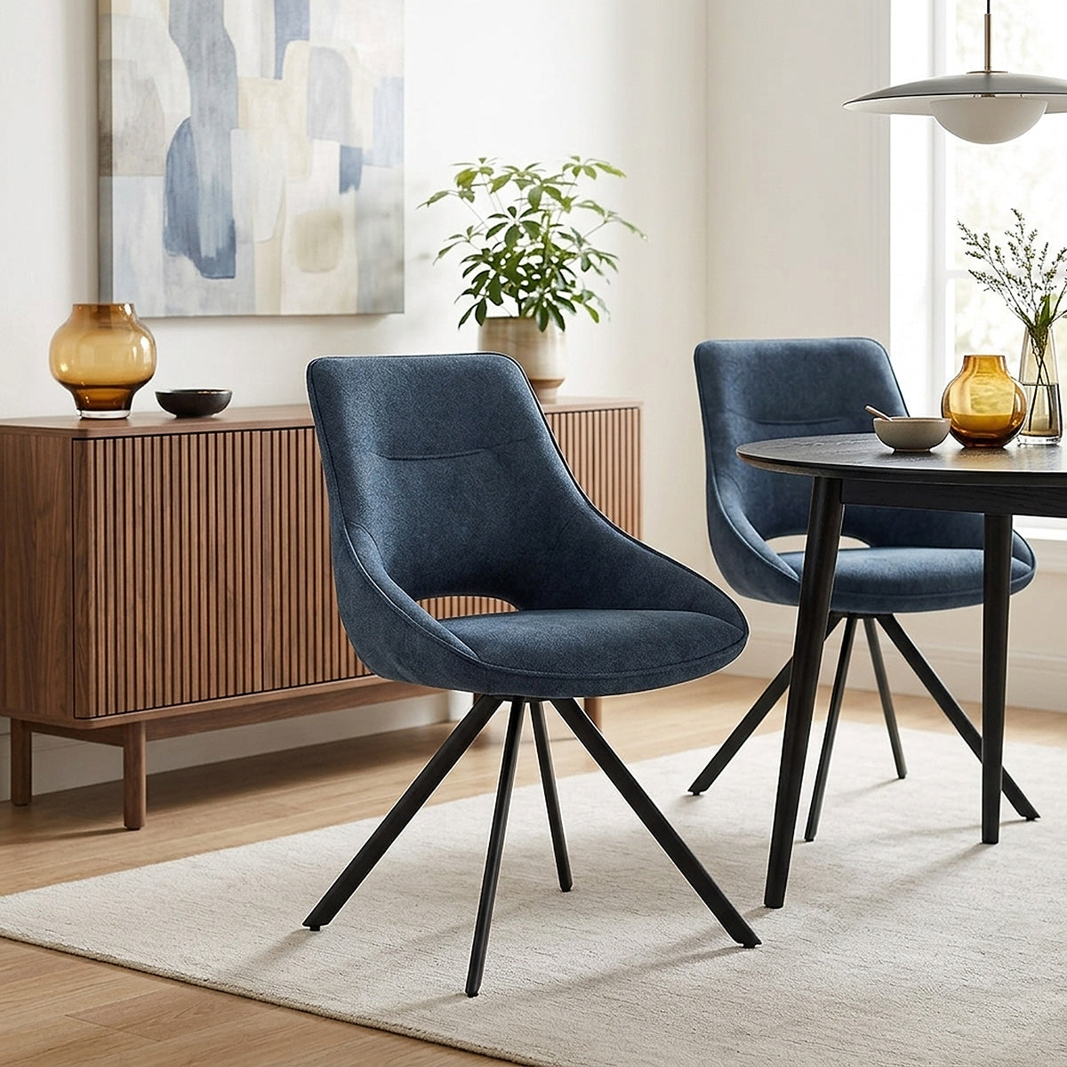Chaise Tissu - Cloud Bleu 