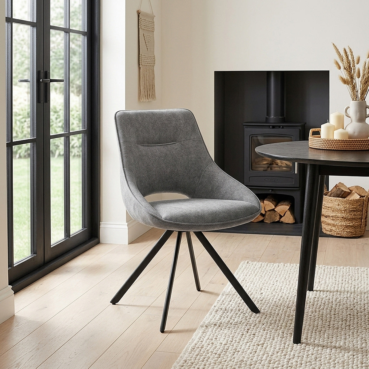 Chaise Tissu - Cloud Gris Foncé 
