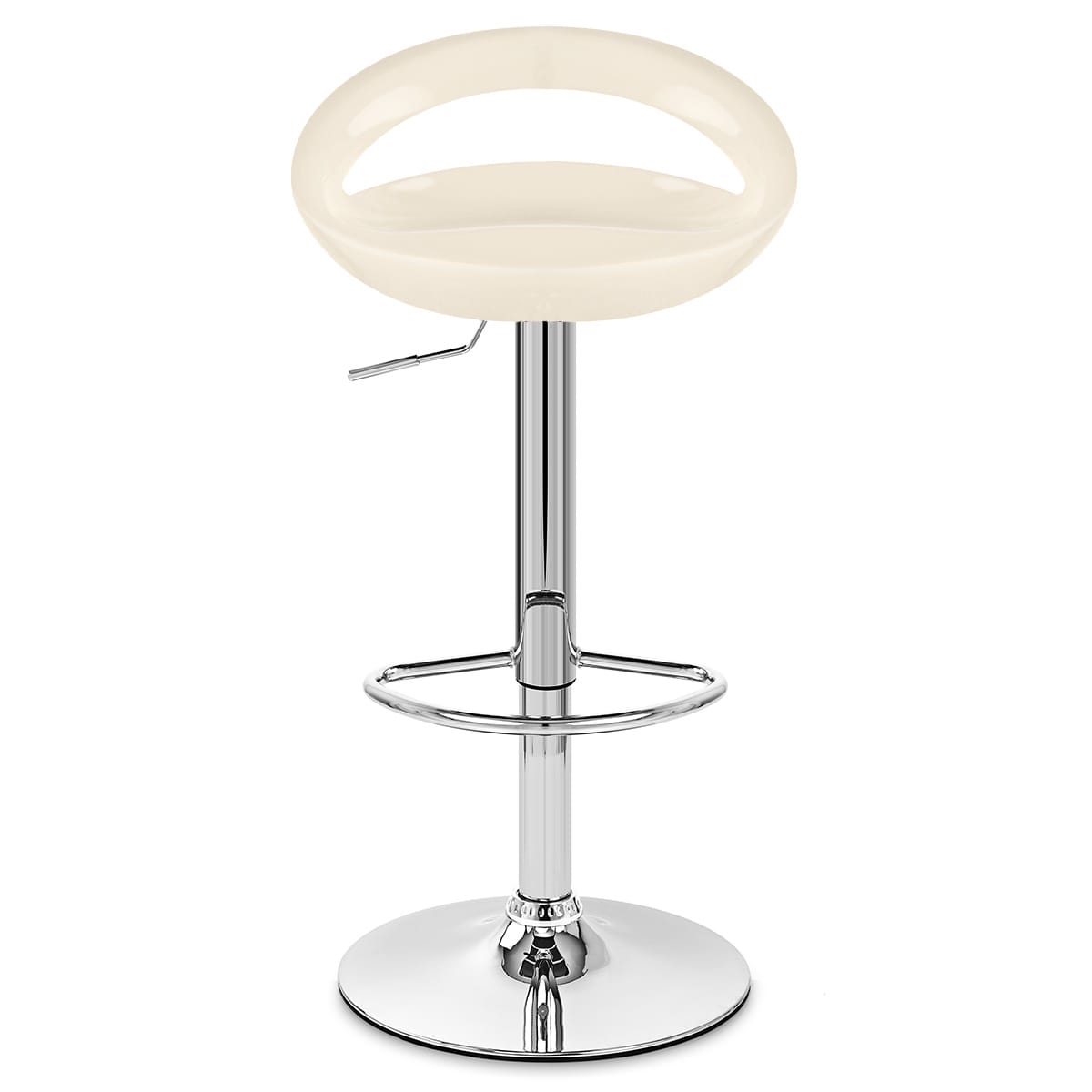 Chaise de Bar ABS Chrome - Crescent Crème 