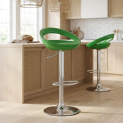 Chaise de Bar ABS Chrome - Crescent Vert 