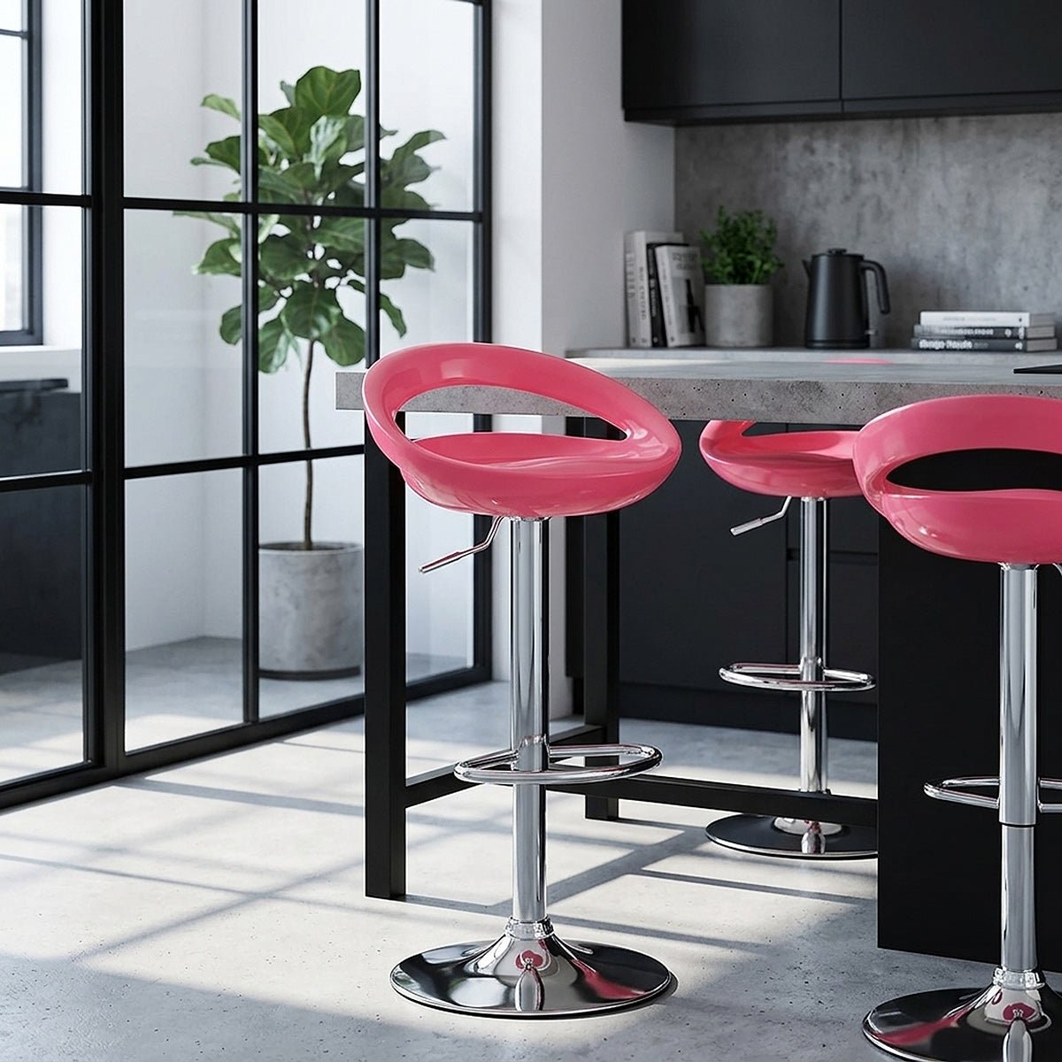 Chaise de Bar ABS Chrome - Crescent Rose 