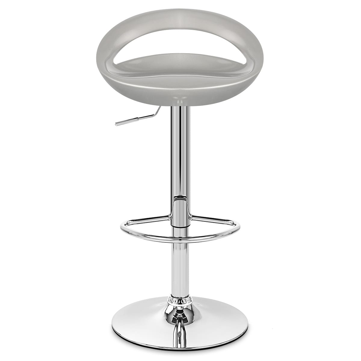 Chaise de Bar ABS Chrome - Crescent Gris 