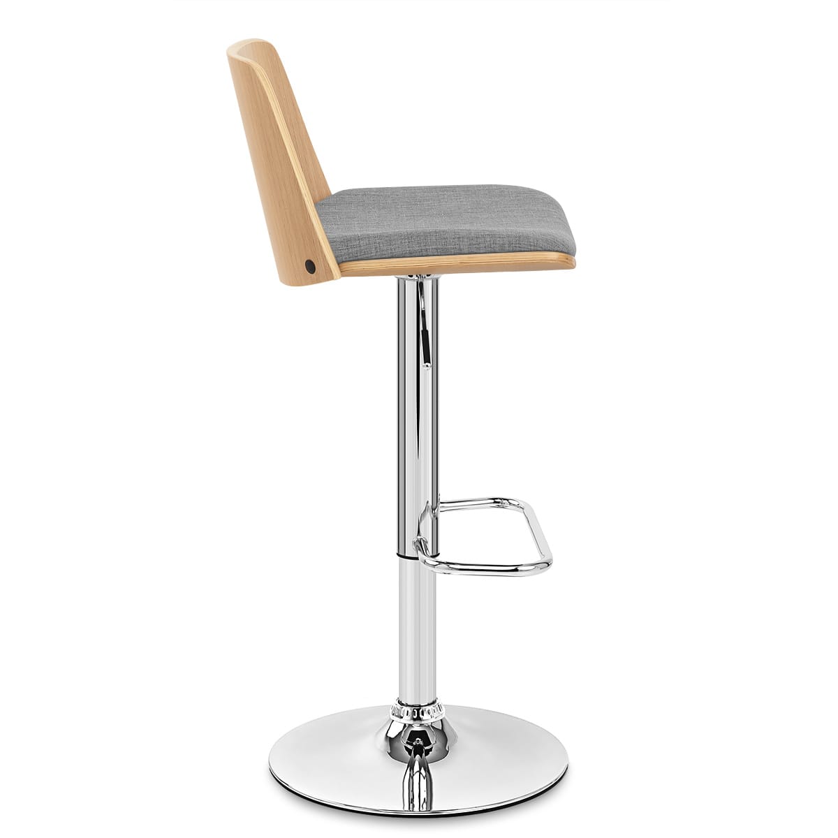Chaise de Bar Tissu - Crest Gris