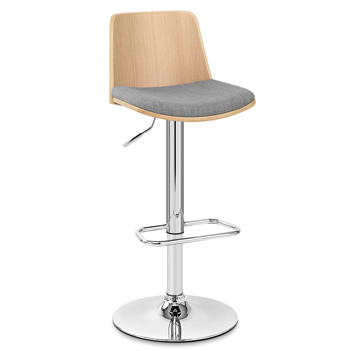 Chaise de Bar Tissu - Crest Gris