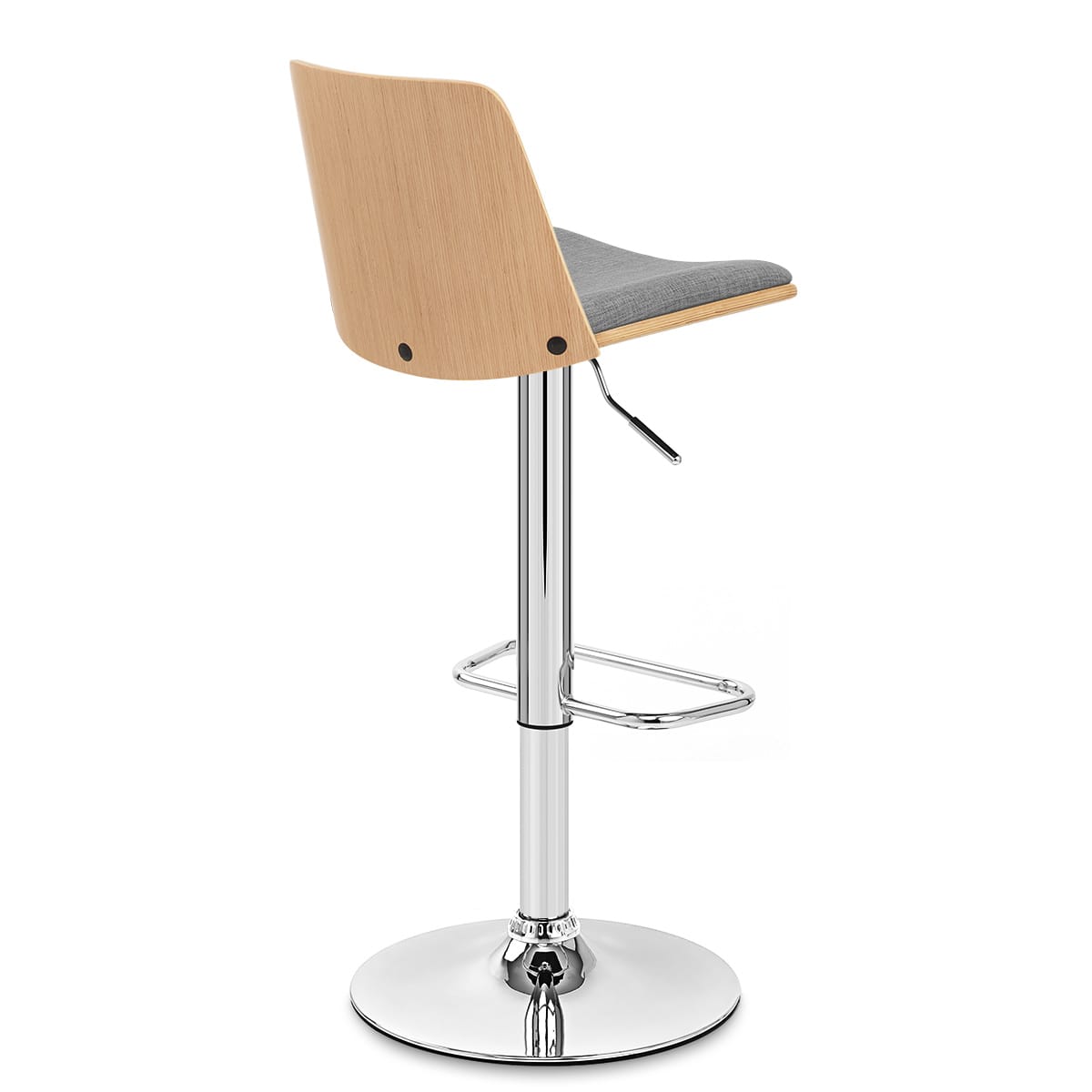 Chaise de Bar Tissu - Crest Gris