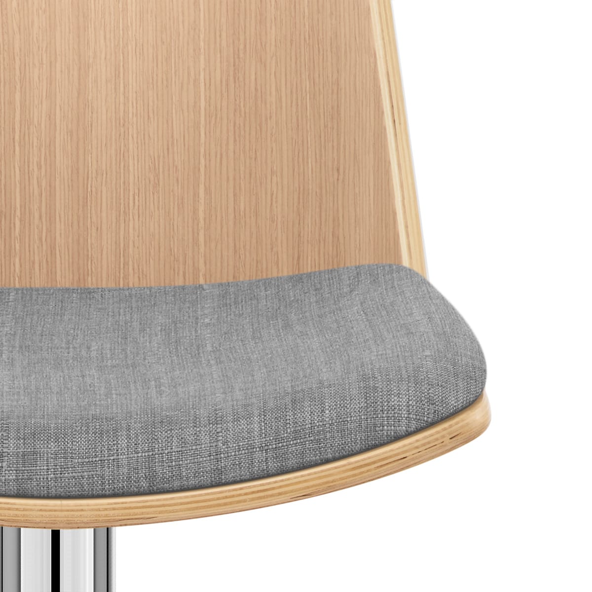 Chaise de Bar Tissu - Crest Gris