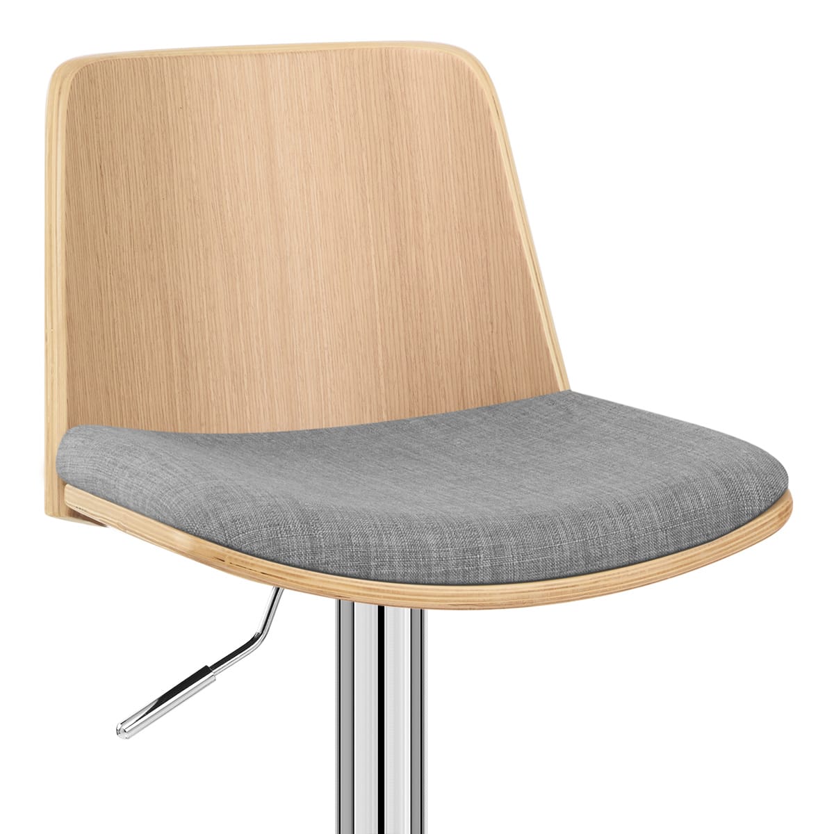 Chaise de Bar Tissu - Crest Gris