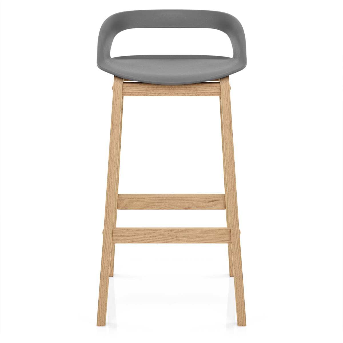Tabouret de Bar Résine Bois - Crew Gris 