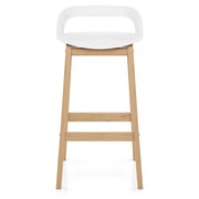 Crew Wooden Bar Stool White