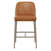 Cruz Real Leather Stool Antique Brown