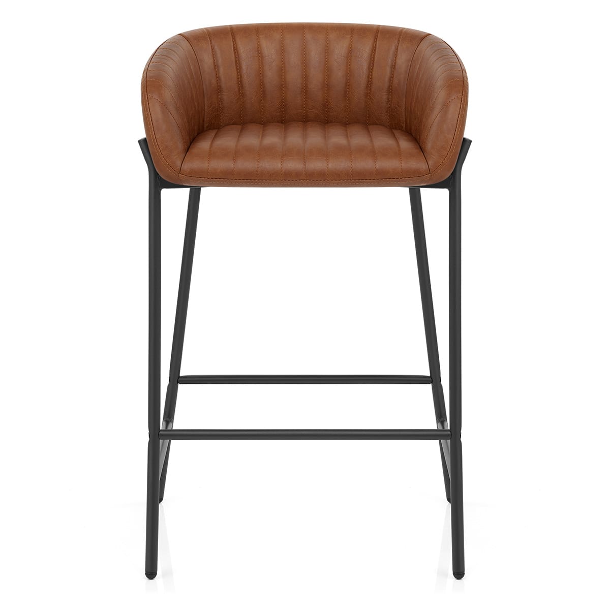 Tabouret de Bar Faux Cuir - Cub Marron 