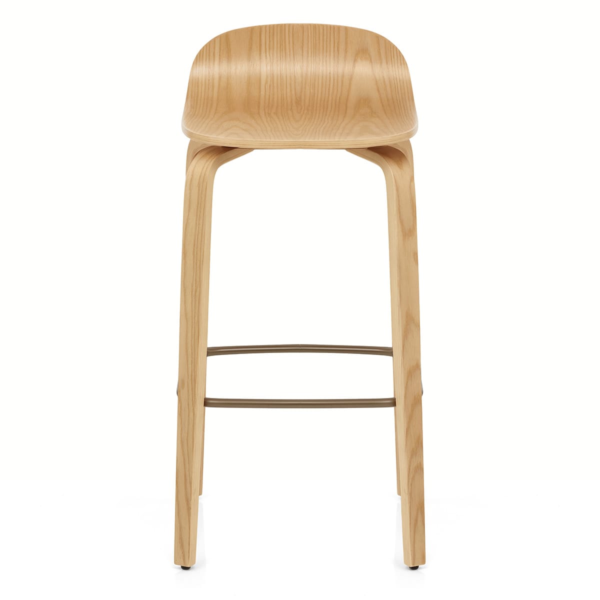 Tabouret de Bar Bois - Curve Chêne Poli