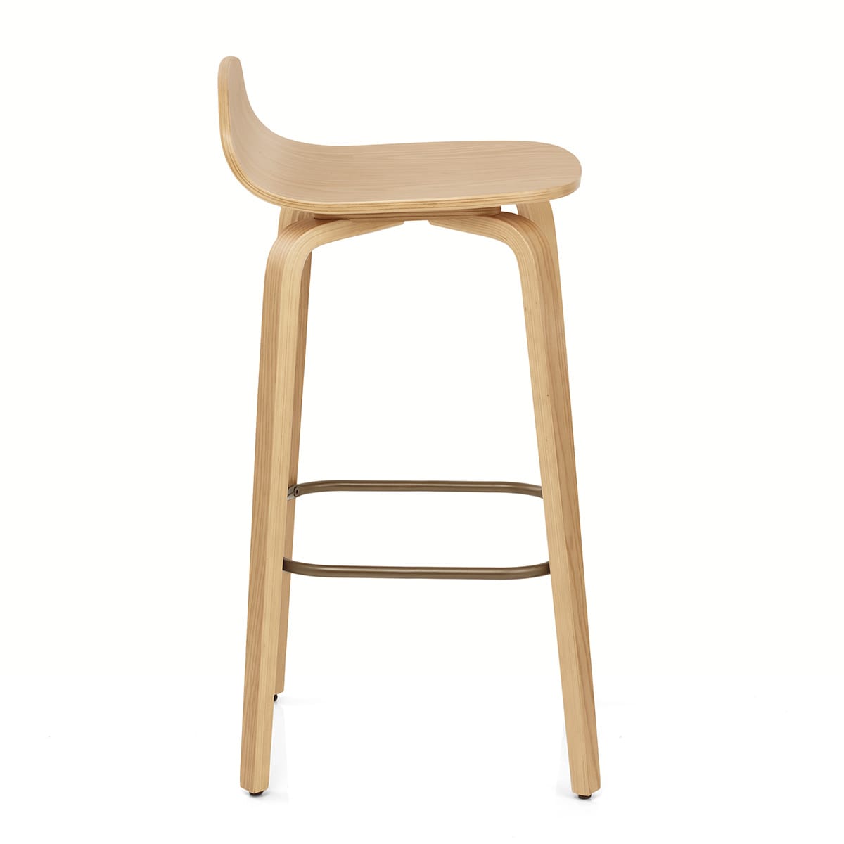 Tabouret de Bar Bois - Curve Chêne Poli