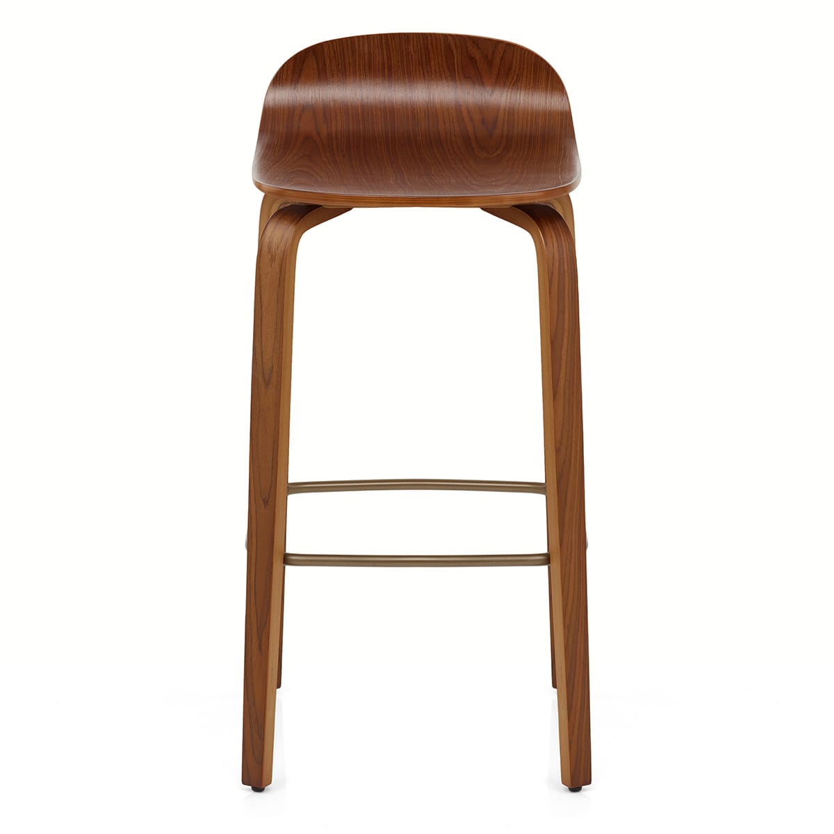 Tabouret de Bar Bois - Curve Noyer Poli