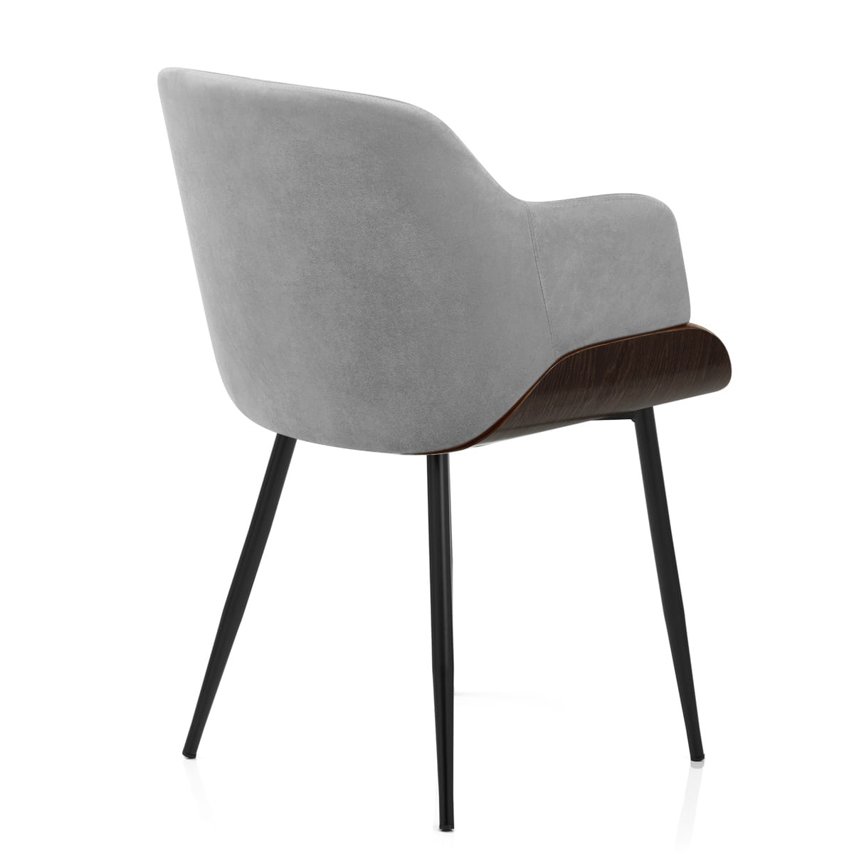 Dakota Dining Chair Grey Velvet