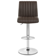 Debut Real Leather Bar Stool Brown
