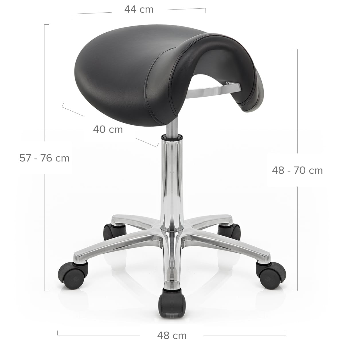 Deluxe Saddle Stool Black