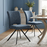 Chaise Tissu - Dexter Bleu 