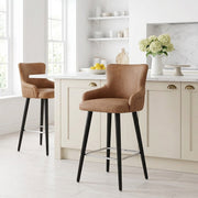 Tabouret Faux Cuir - Diablo Marron 