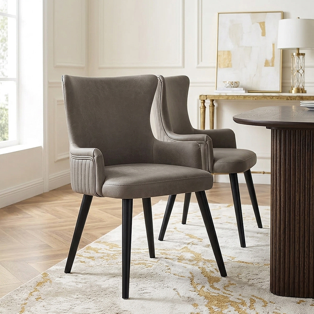 Chaise Faux Cuir - Diablo Gris 