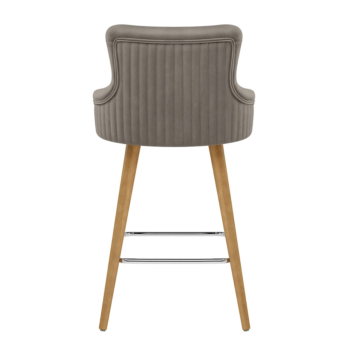 Diablo Oak Bar Stool Grey