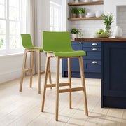 Tabouret de Bar Résine Bois - Drift ABS Vert 