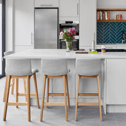 Tabouret de Bar en Tissu - Drift Gris 