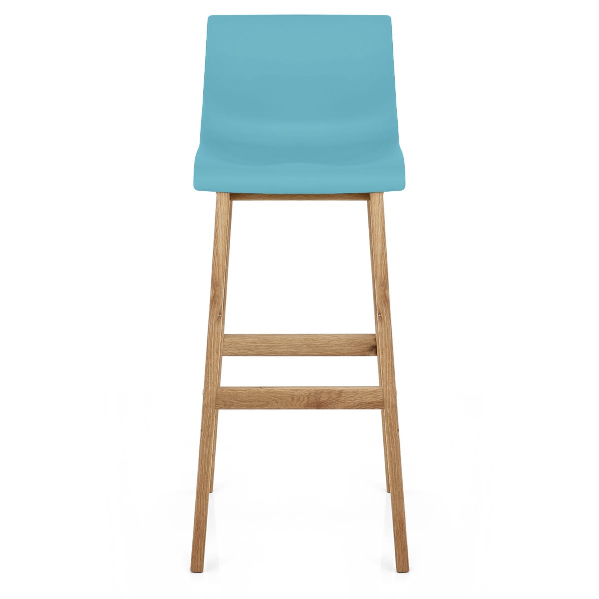 Tabouret de Bar Résine Bois - Drift ABS Bleu 