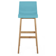 Drift Oak & Blue Bar Stool